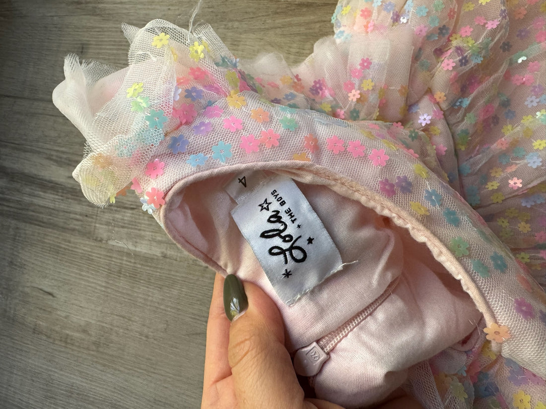 Lola & The Boys Pink Sequins Dress