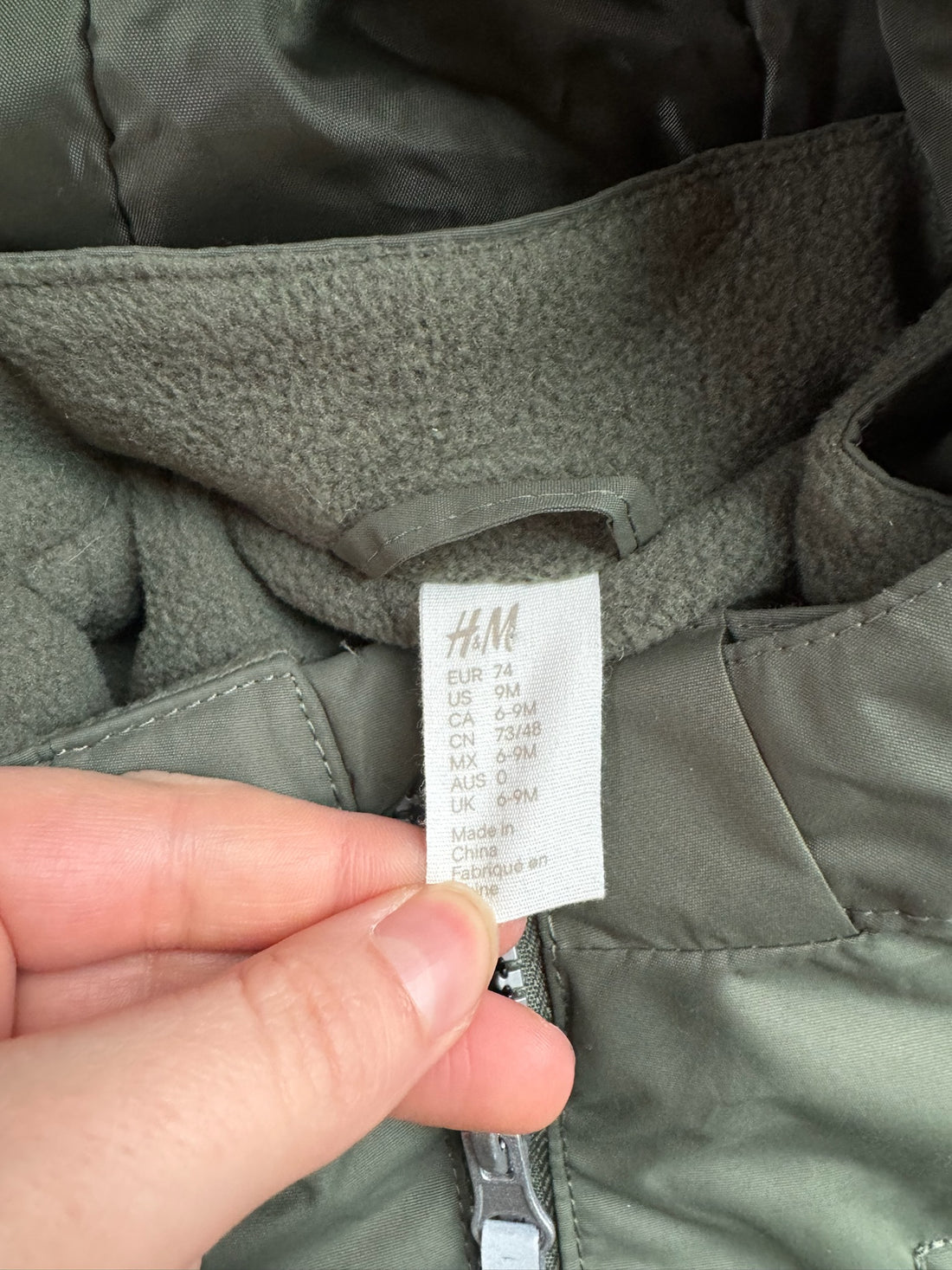 H&M Green Snowsuit