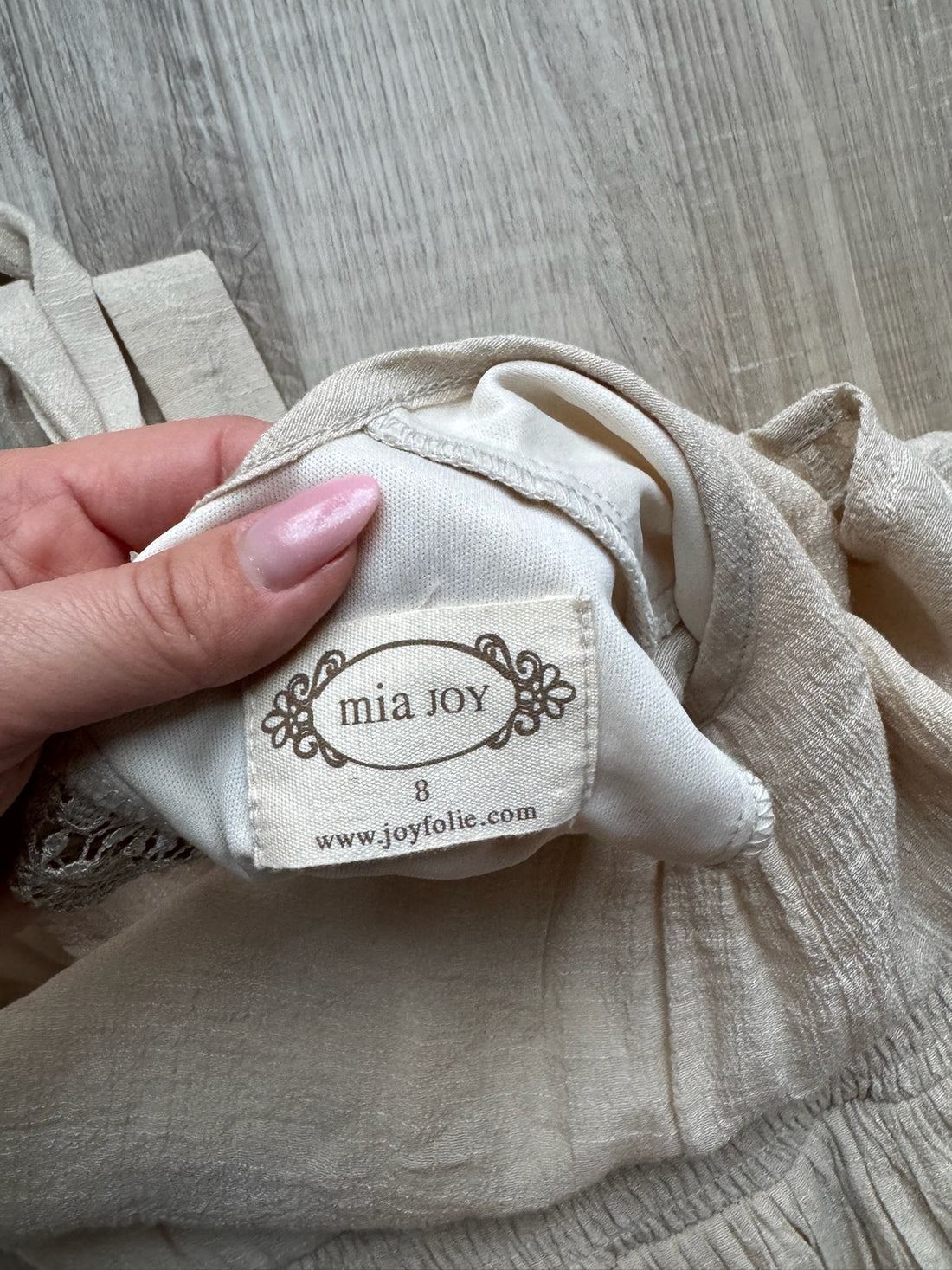 Joyfolie Cream Dress