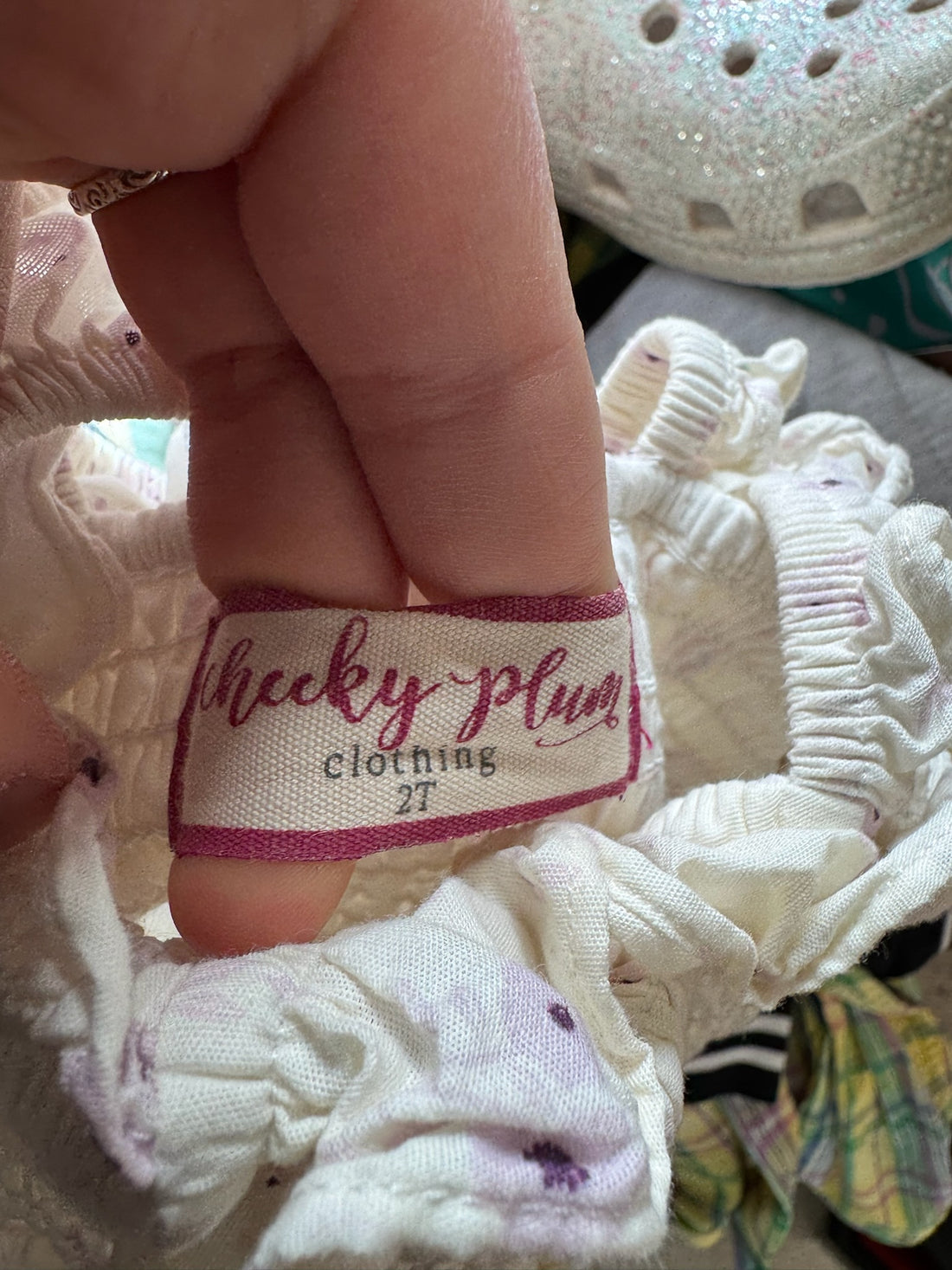 Cheeky Plum Dress w/ Purple Flowers