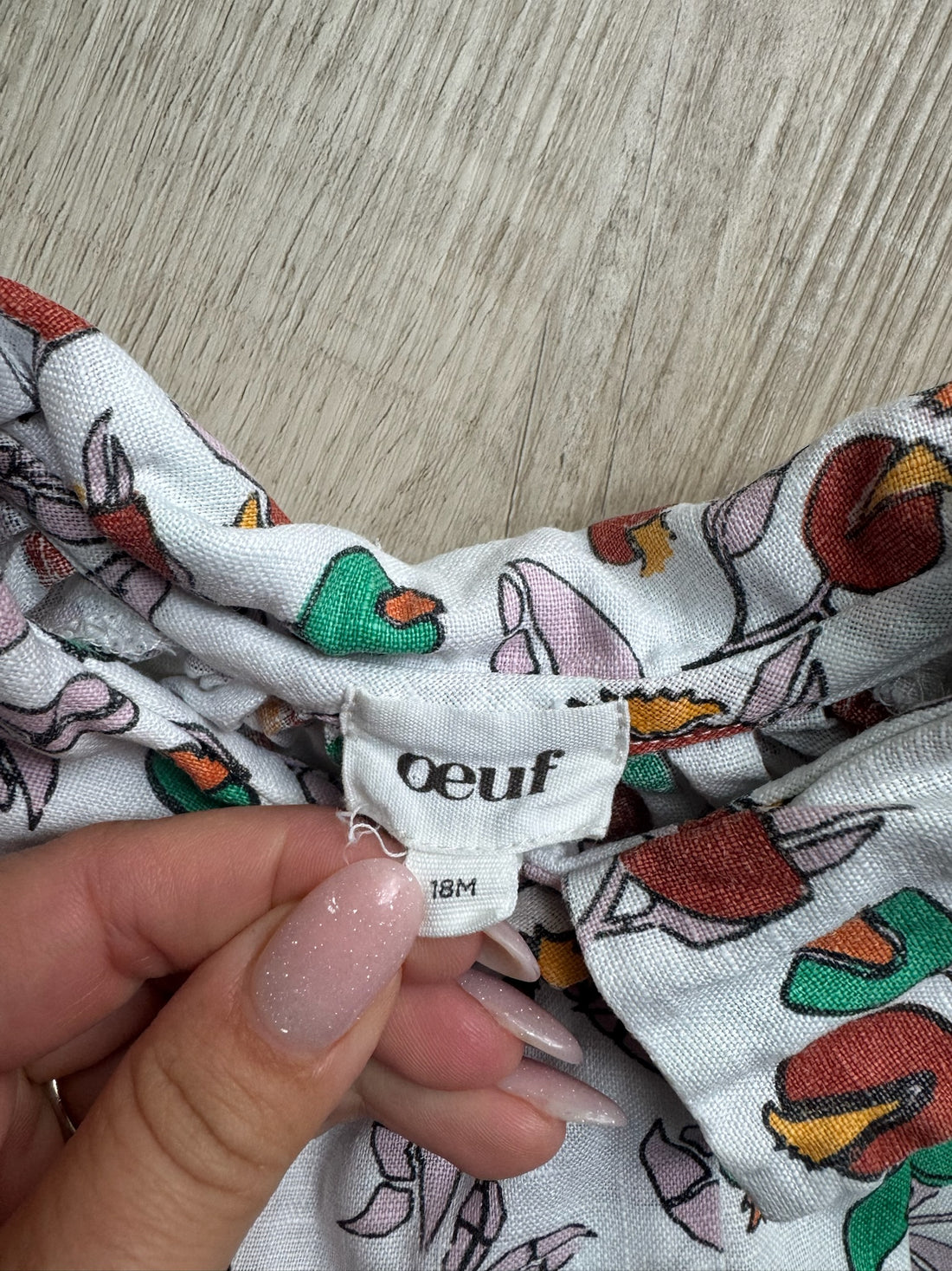 Oeuf Linen Floral Top