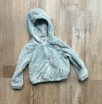 North Face Light Blue Fuzzy Jacket