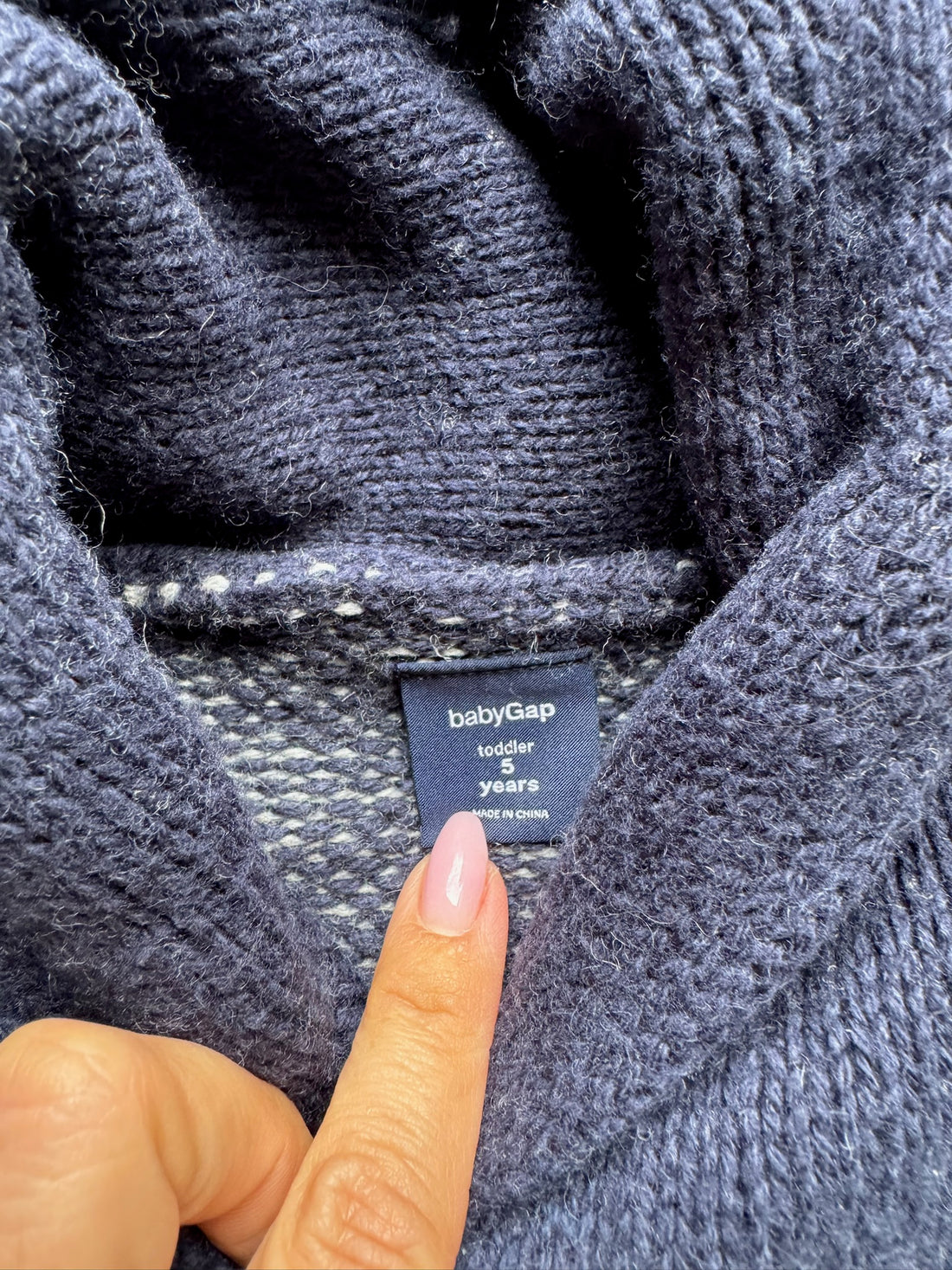 Gap Navy Striped Knit Pullover