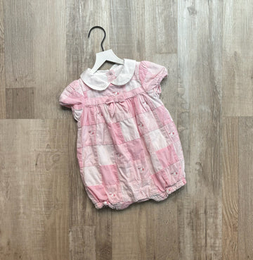 Janie & Jack Pink Patch Bubble
