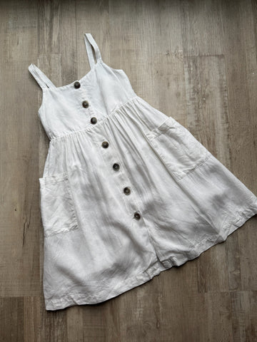 Zara White Linen Dress