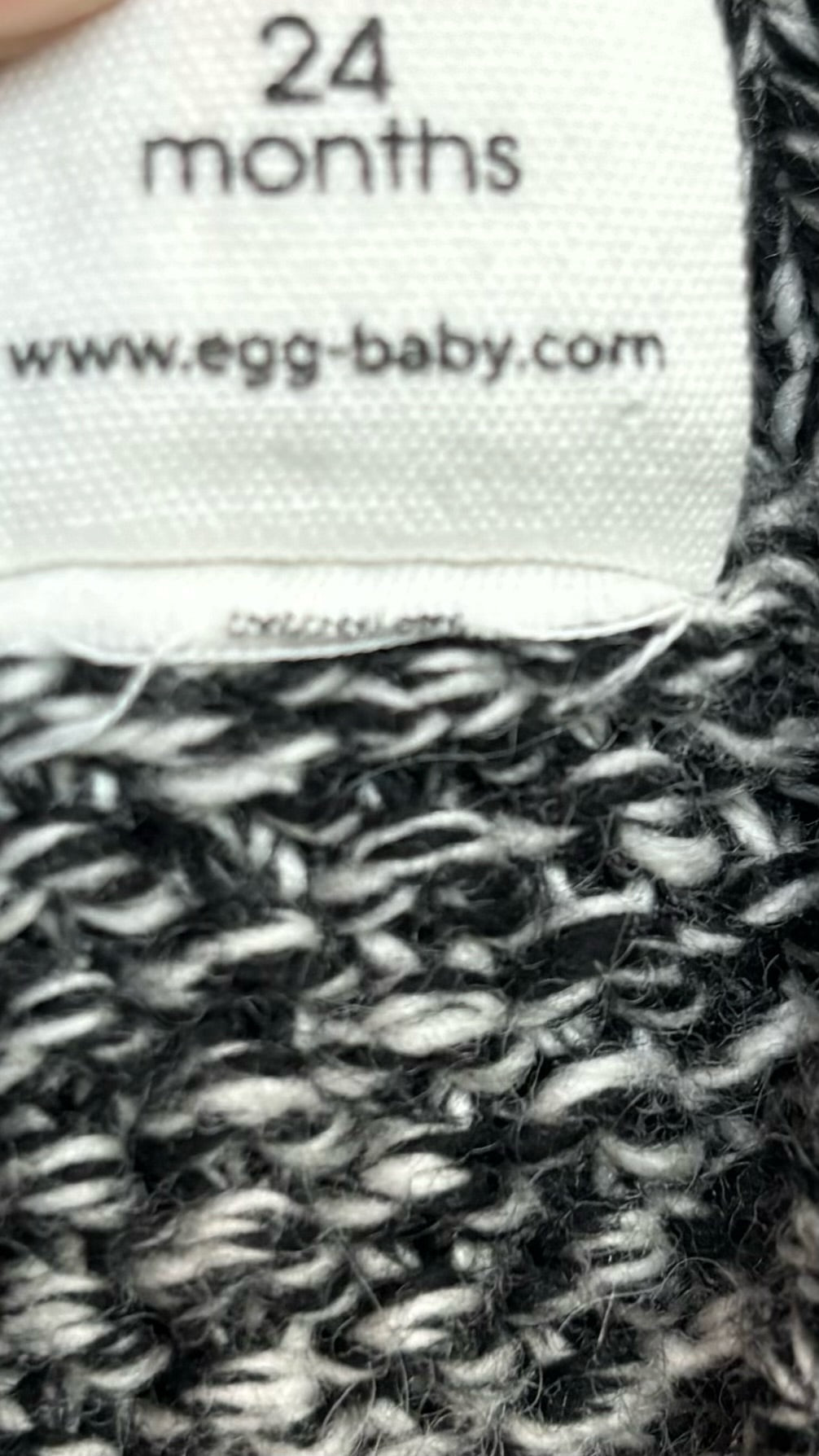 EGG Baby Black Button Cardigan