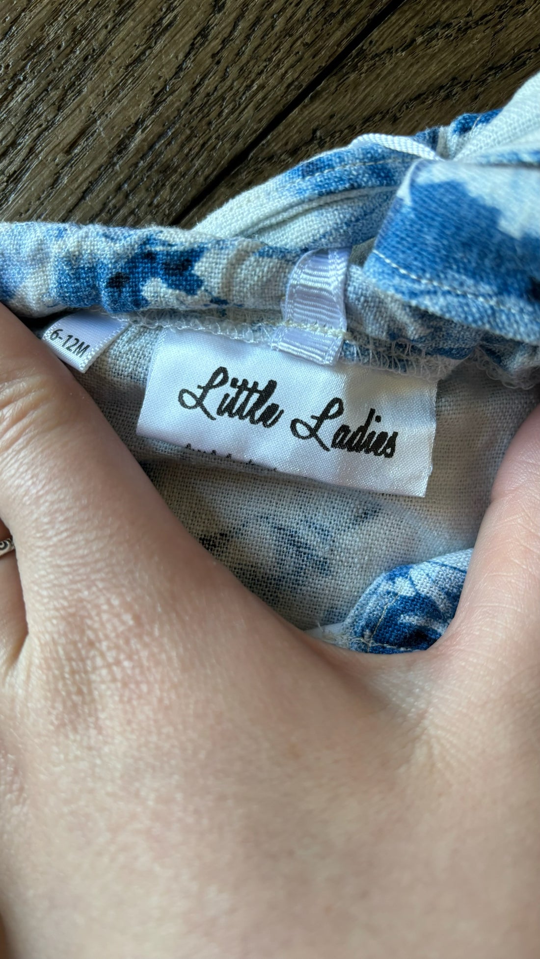 Little Ladies Blue Floral Bubble