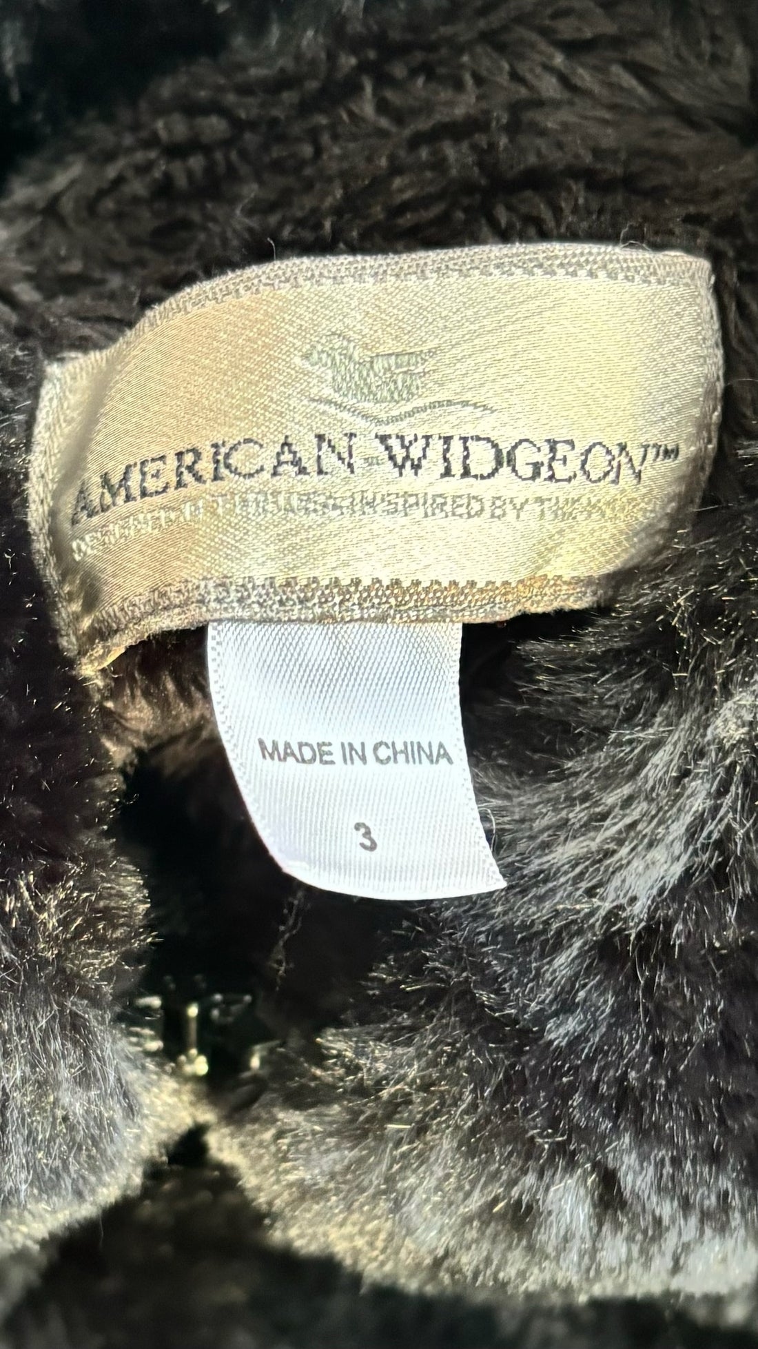 American Widgeon Black Fur Coat