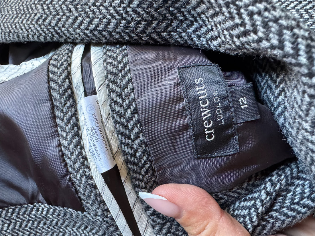 Crewcuts Herringbone Wool Blazer