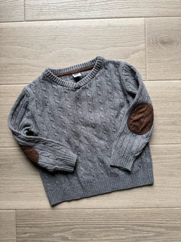Janie & Jack Grey Knit Sweater