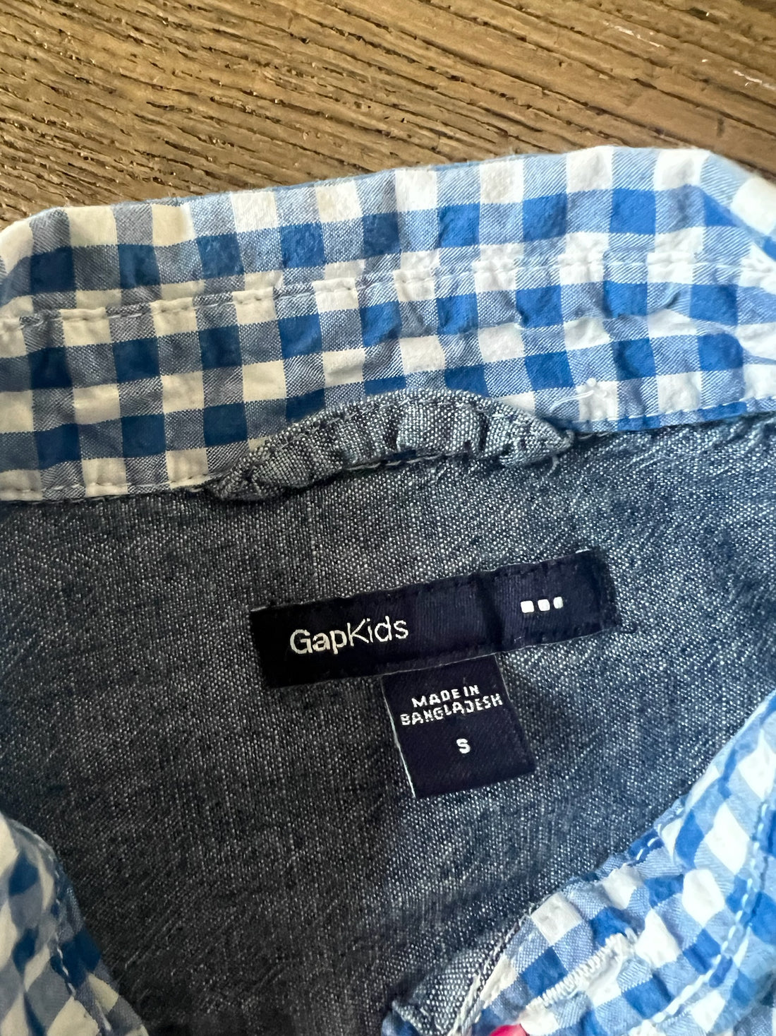 Gap Blue Plaid Button Down