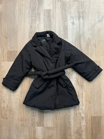 Zara Black Tie Coat