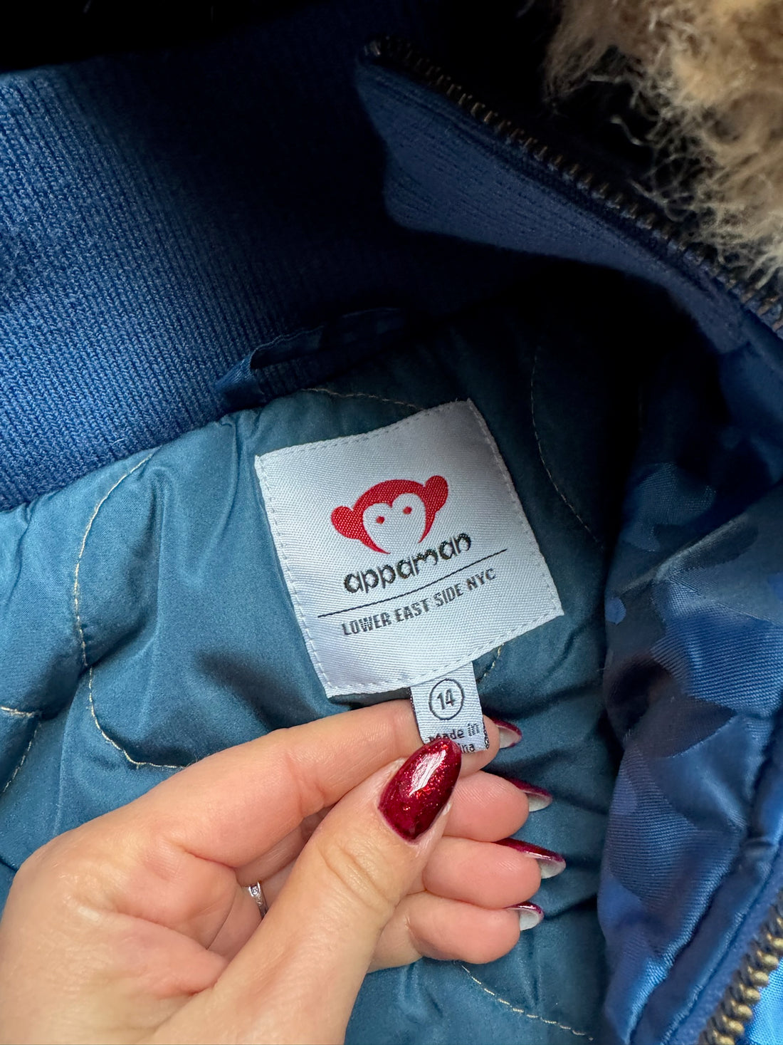 Appaman Blue Duck Down Coat