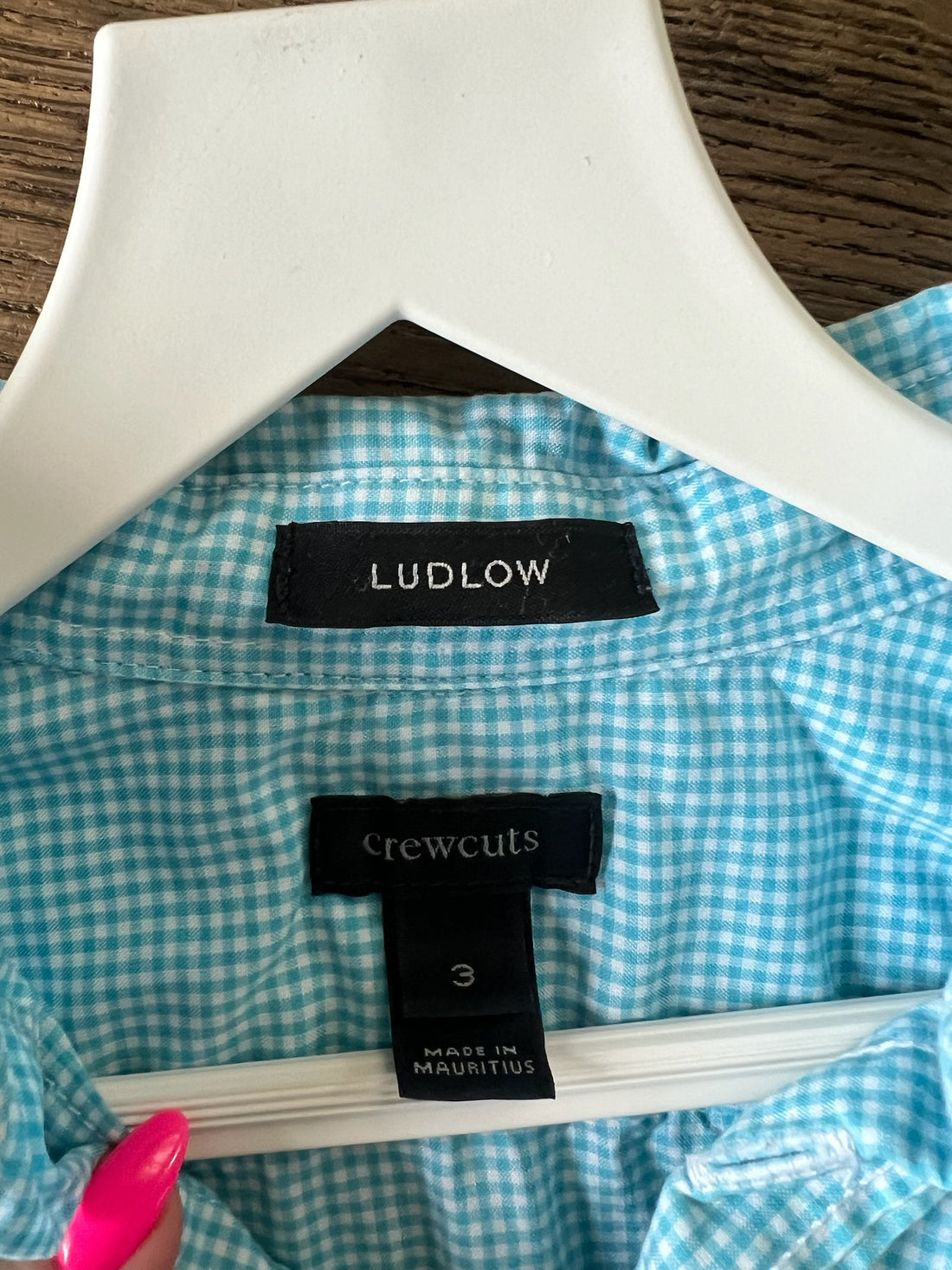 Ludlow Blue Checkered Button Down