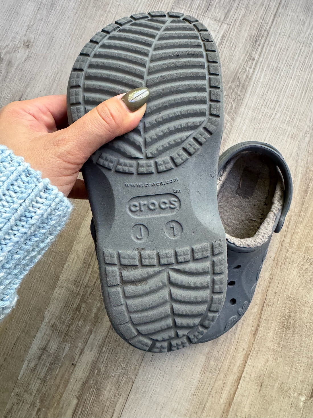 Crocs Black Lined
