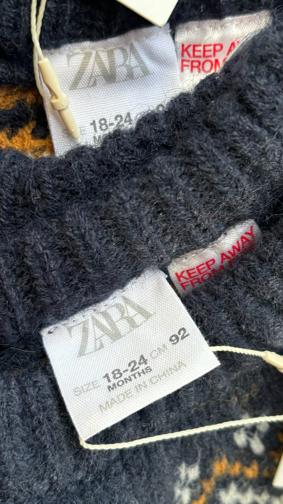 Zara Navy House Sweater - NEW