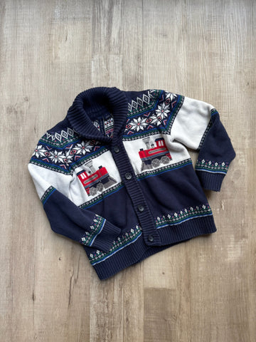 Janie & Jack Train Cardigan
