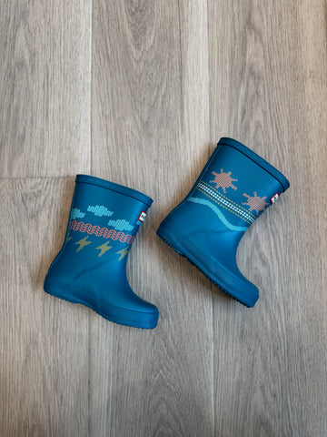 Hunter Blue Weather Boots NEW