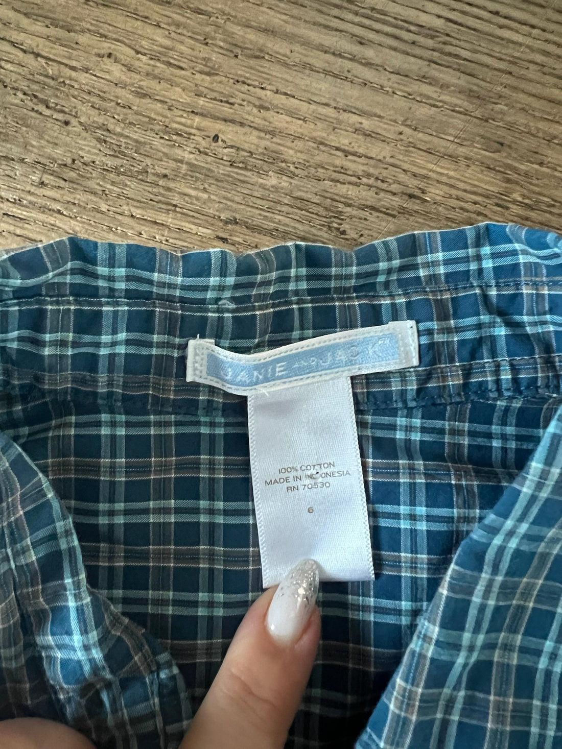 Janie & Jack Plaid Button Down