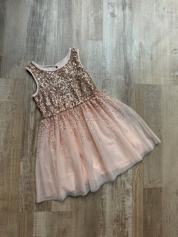 Gap Pink Sequins Tulle Dress