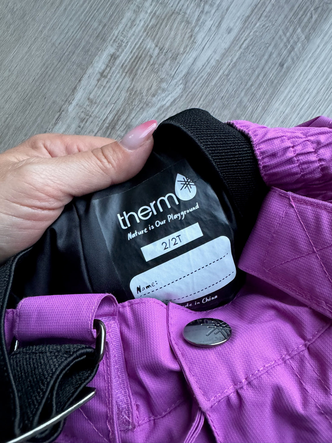 Therm Purple Snow Bibs