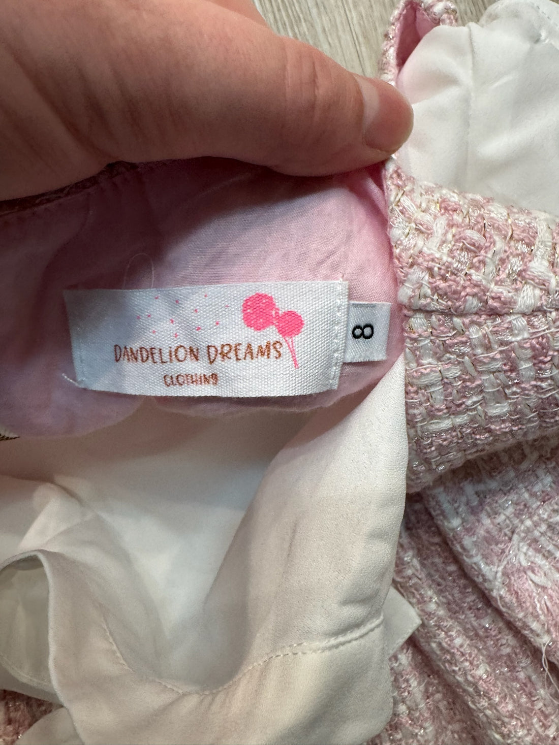 Dandelion Dreams Pink Tweed Set NEW
