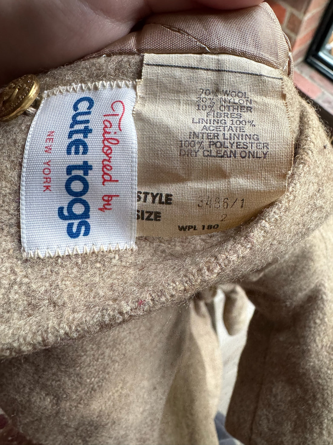 Vintage Cute Togs Wool Coat