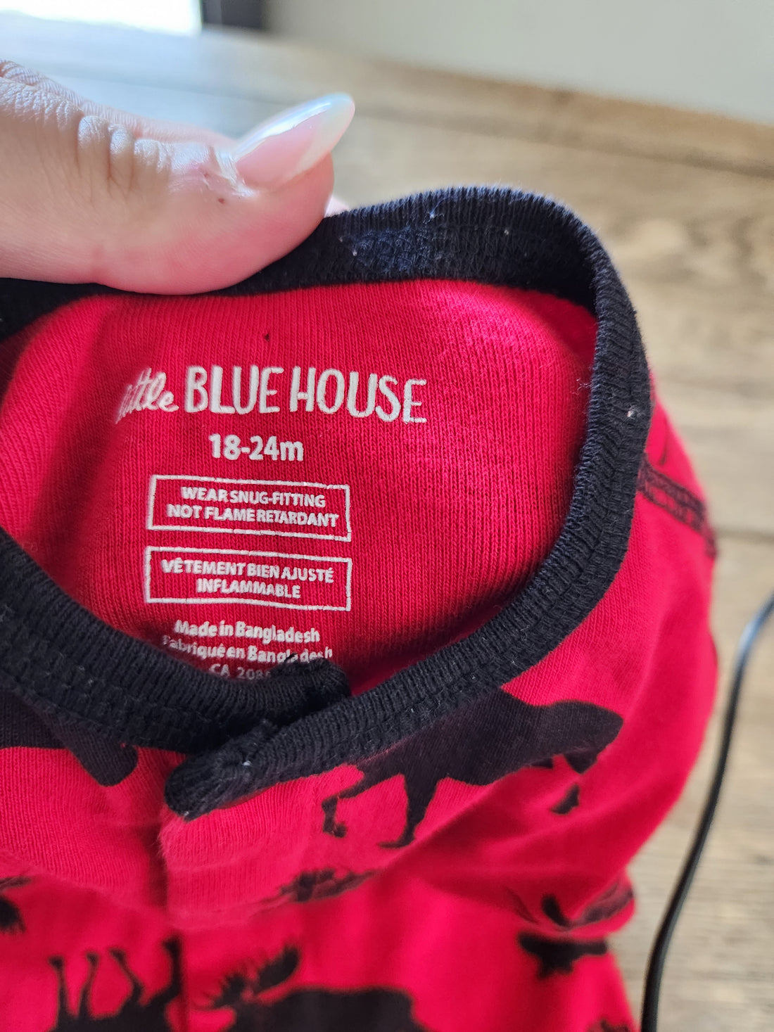 Little Blue House Moose Pajamas