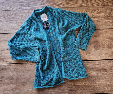 Peek Teal Cardigan