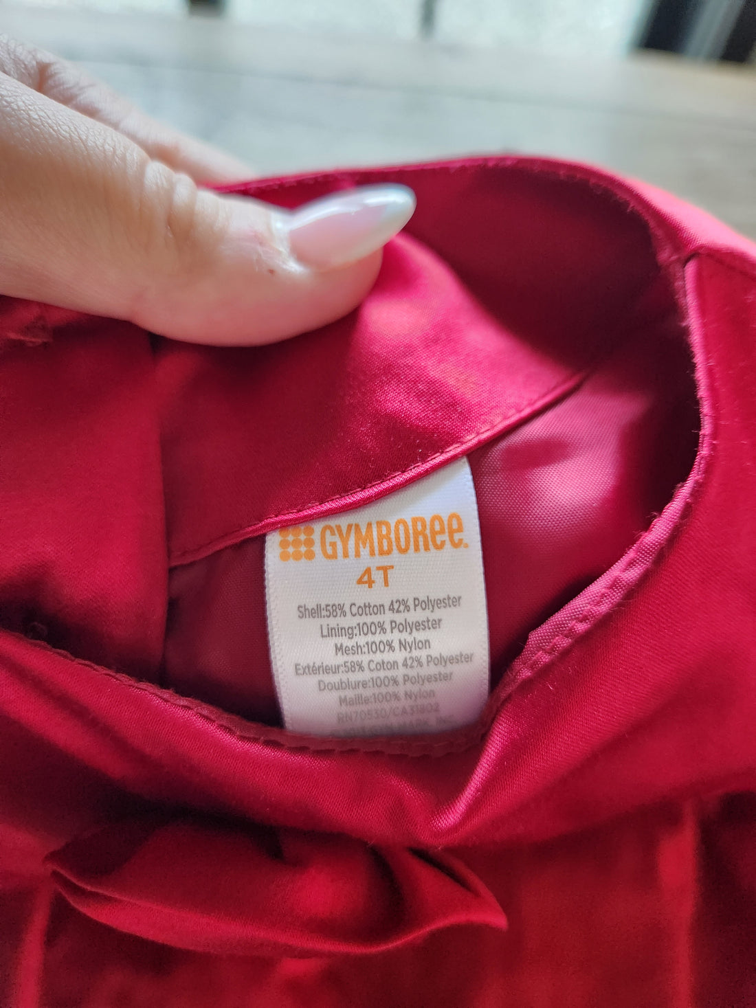 Gymboree Red Silk Dress