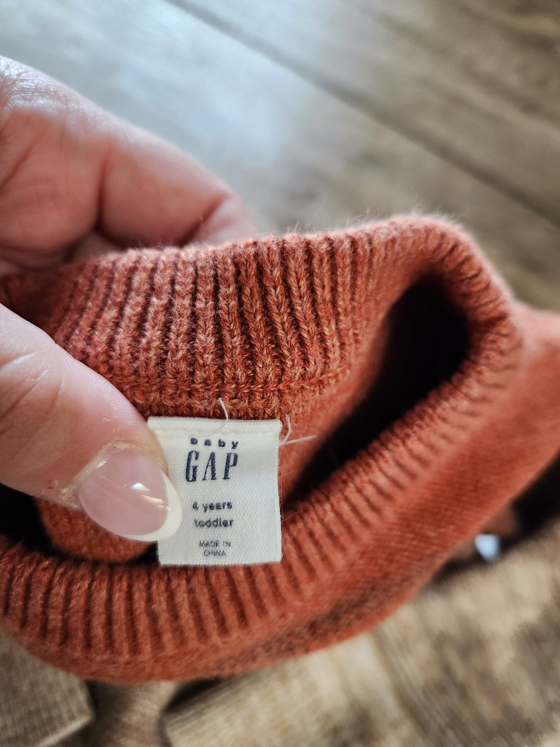 Baby Gap Orange / Tan Sweater