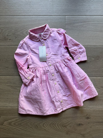 Ralph Lauren Pink Button Down Dress - NEW