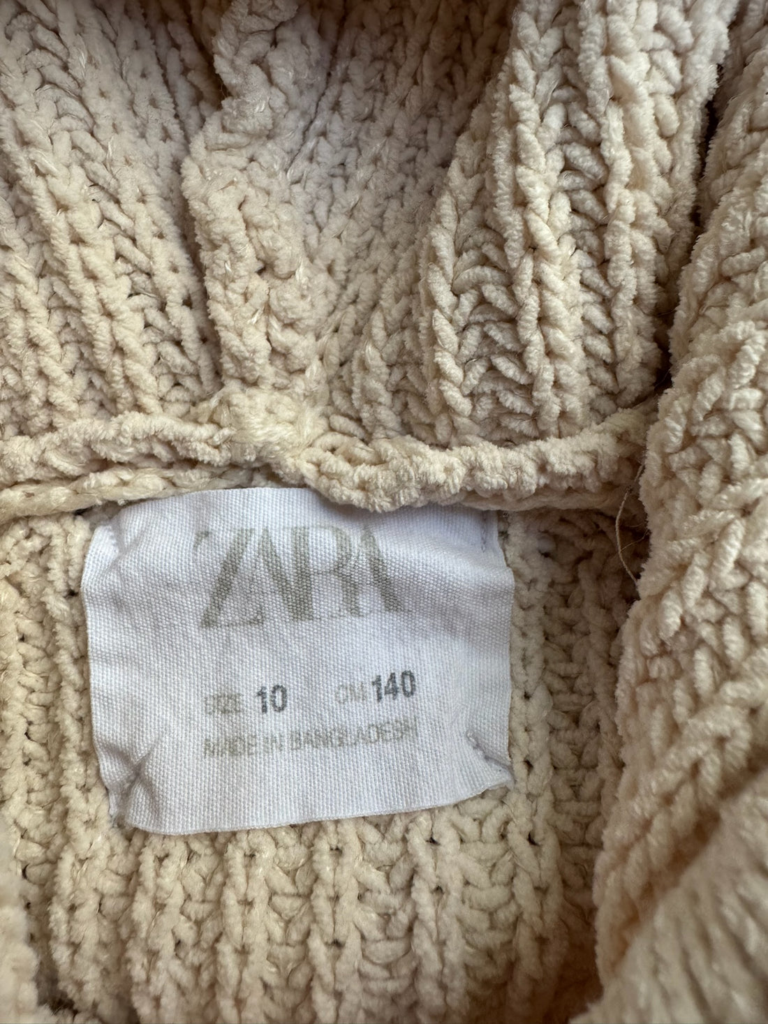Zara Knit Hoodie Sweater