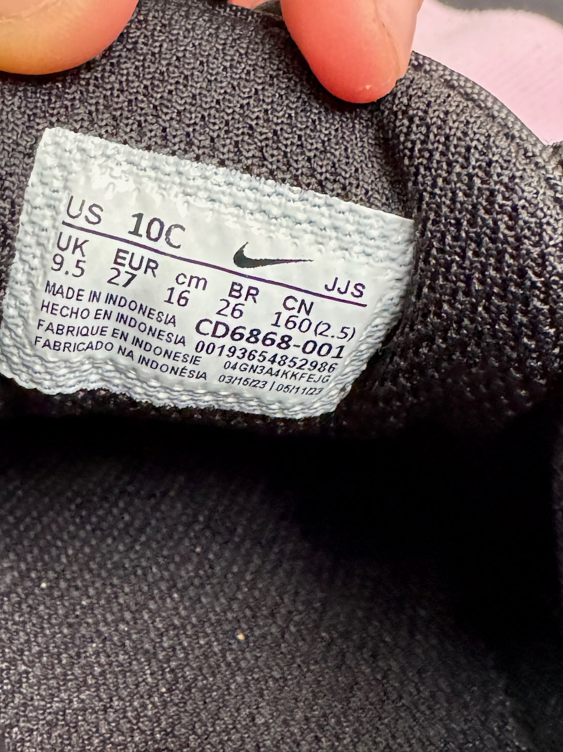 Nike Black AIR MAX Shoes