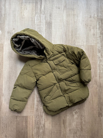 Zara Green Puffer Coat