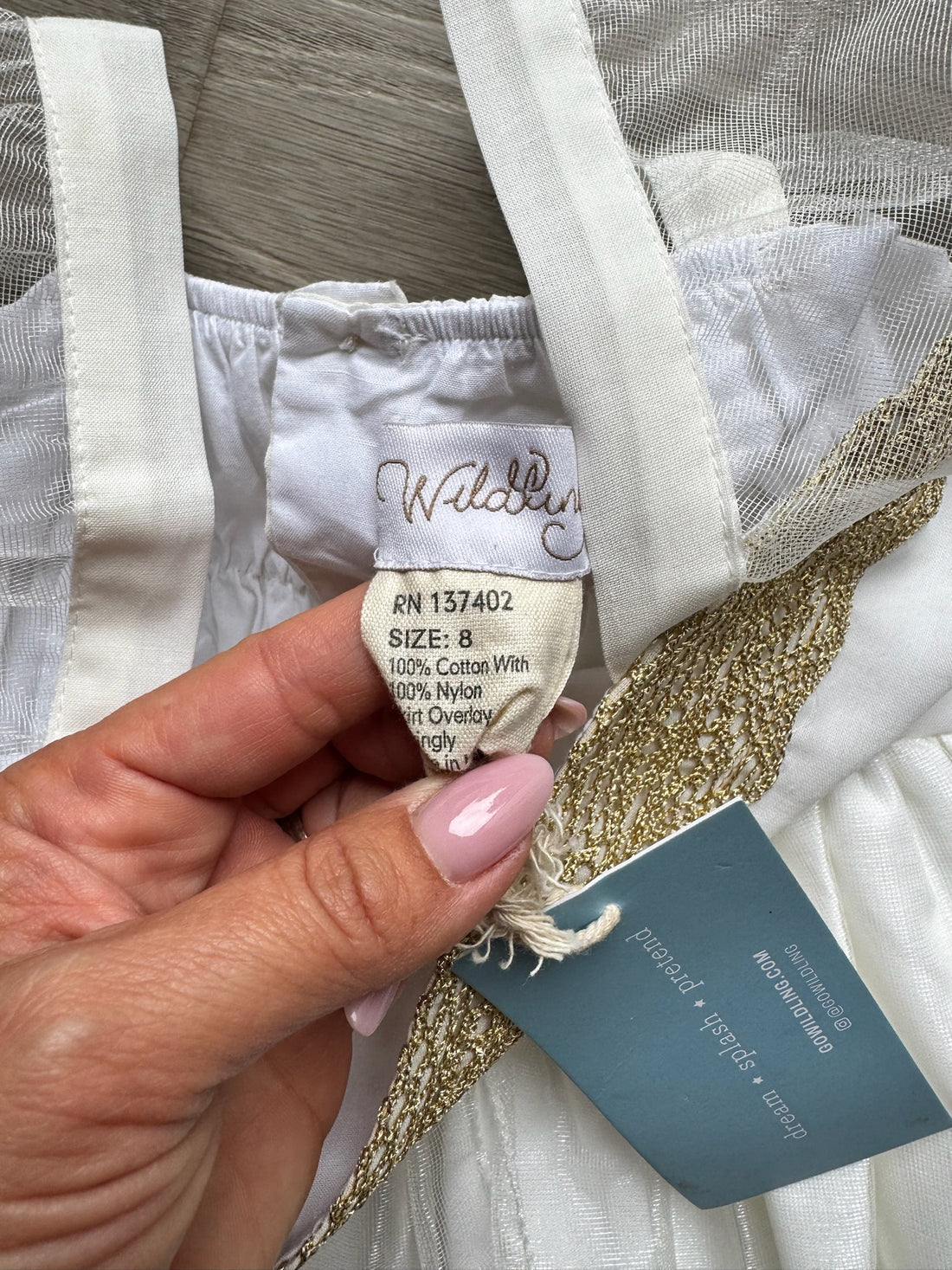 Wildling White Princess Dress - NEW