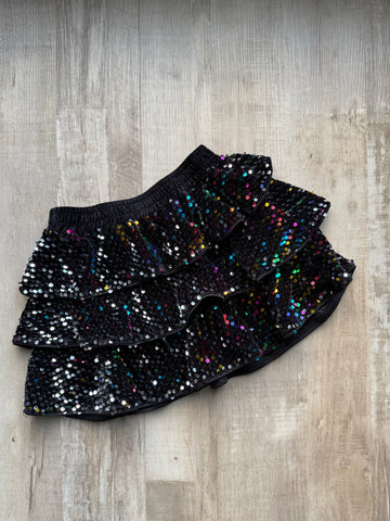 Grace Karin Black Sequins Skirt