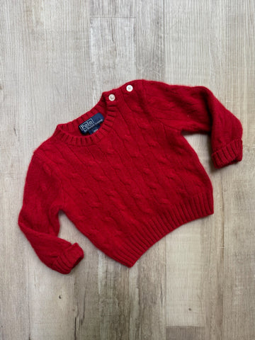 Ralph Lauren Red Cashmere Sweater