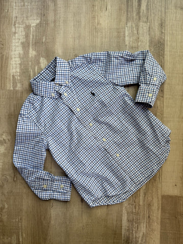 Ralph Lauren Blue Plaid Button Down