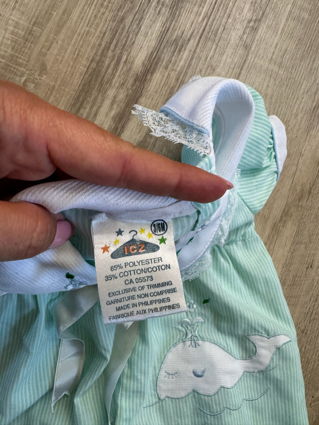 Vintage Whale Romper - AS IS