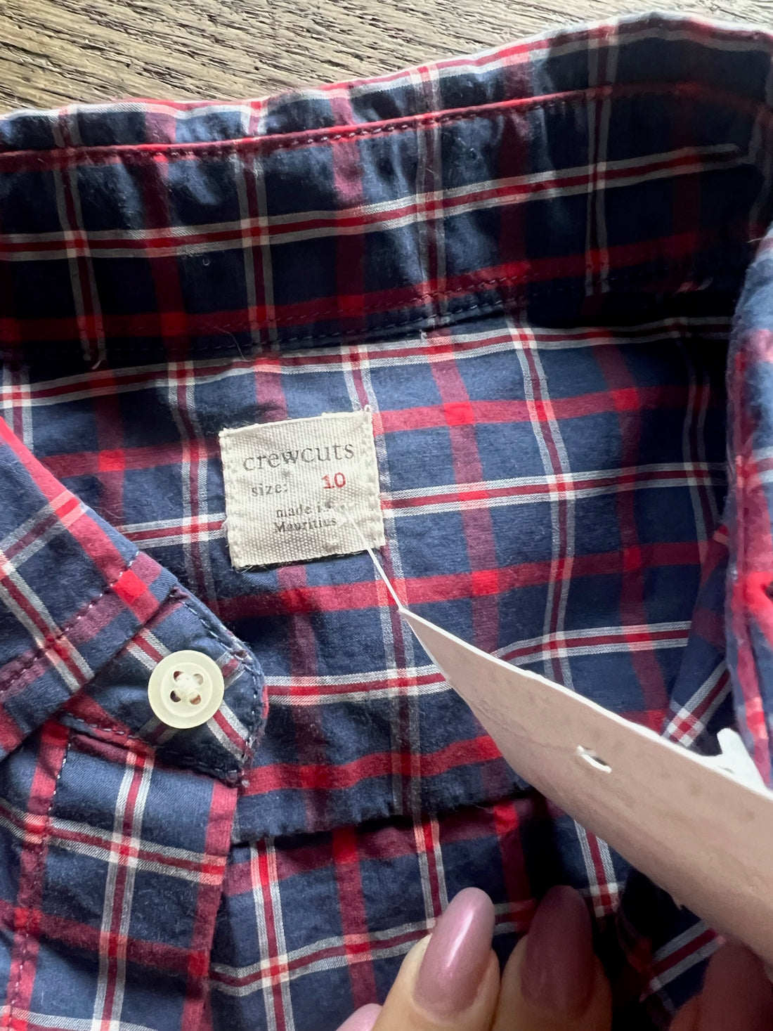 CrewCuts navy button down