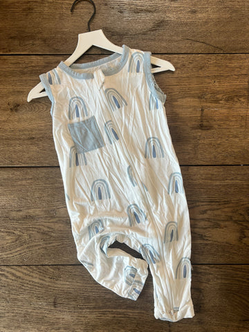 KYTE Blue Rainbow Romper