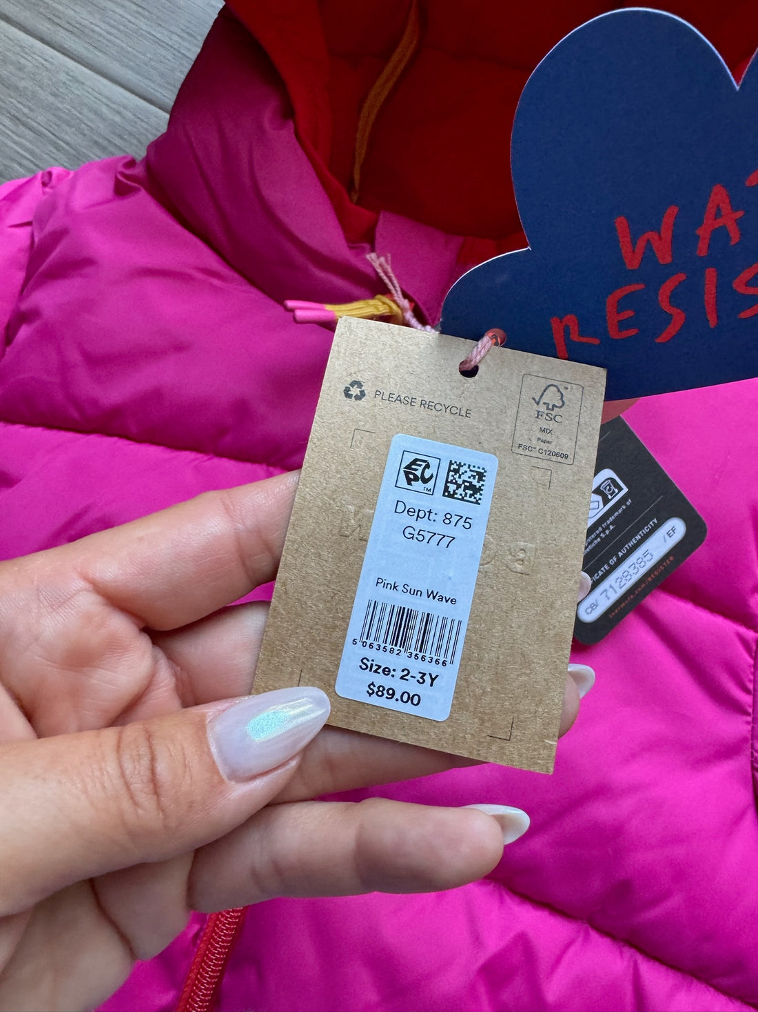 Boden Pink Puffer Coat - NEW