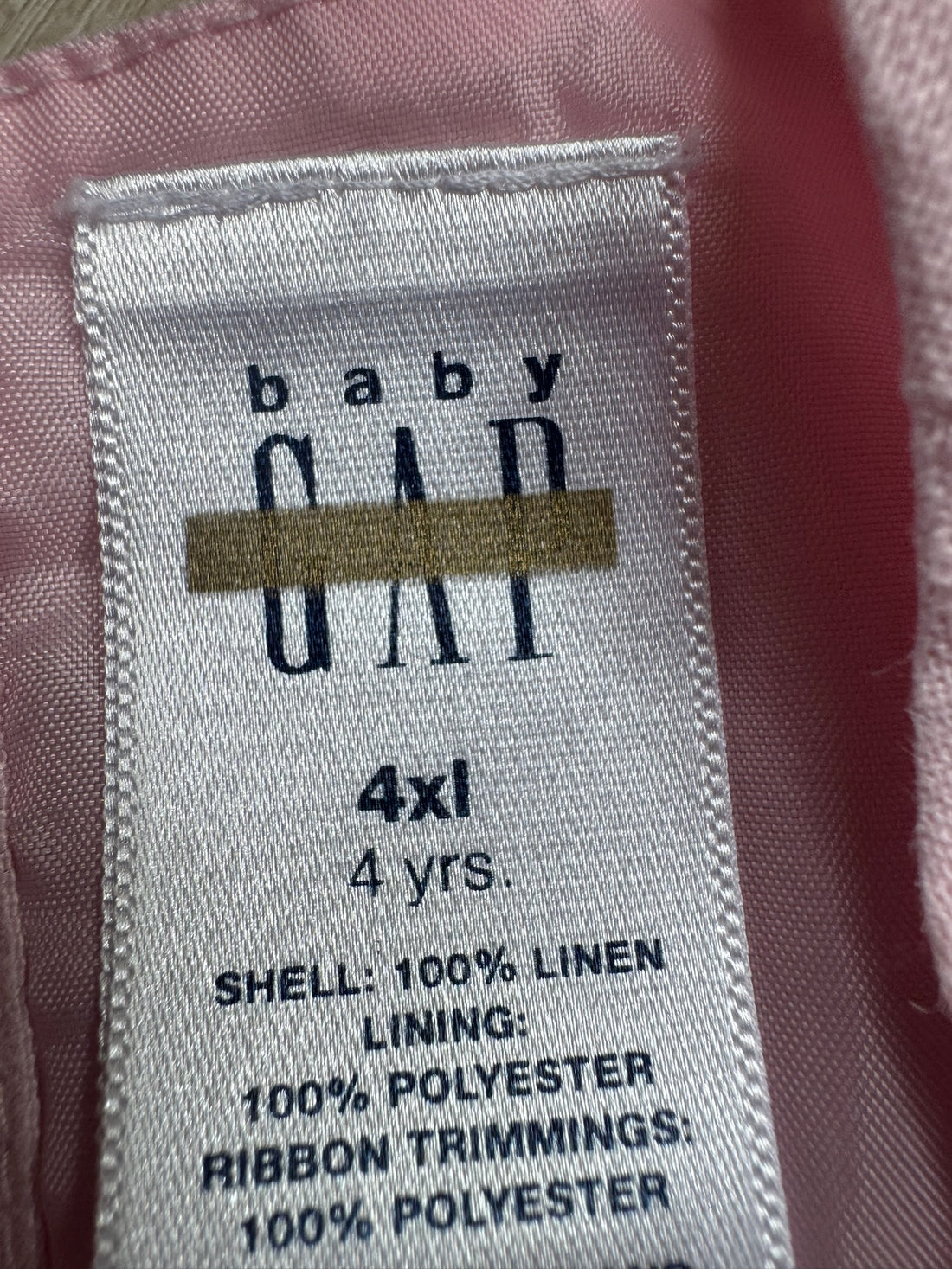 Gap Vintage Pink Linen Dress