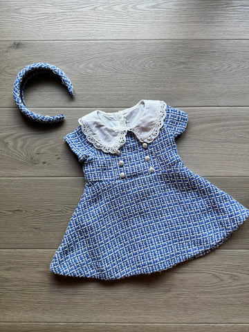 Janie & Jack Blue Dress w/ Headband