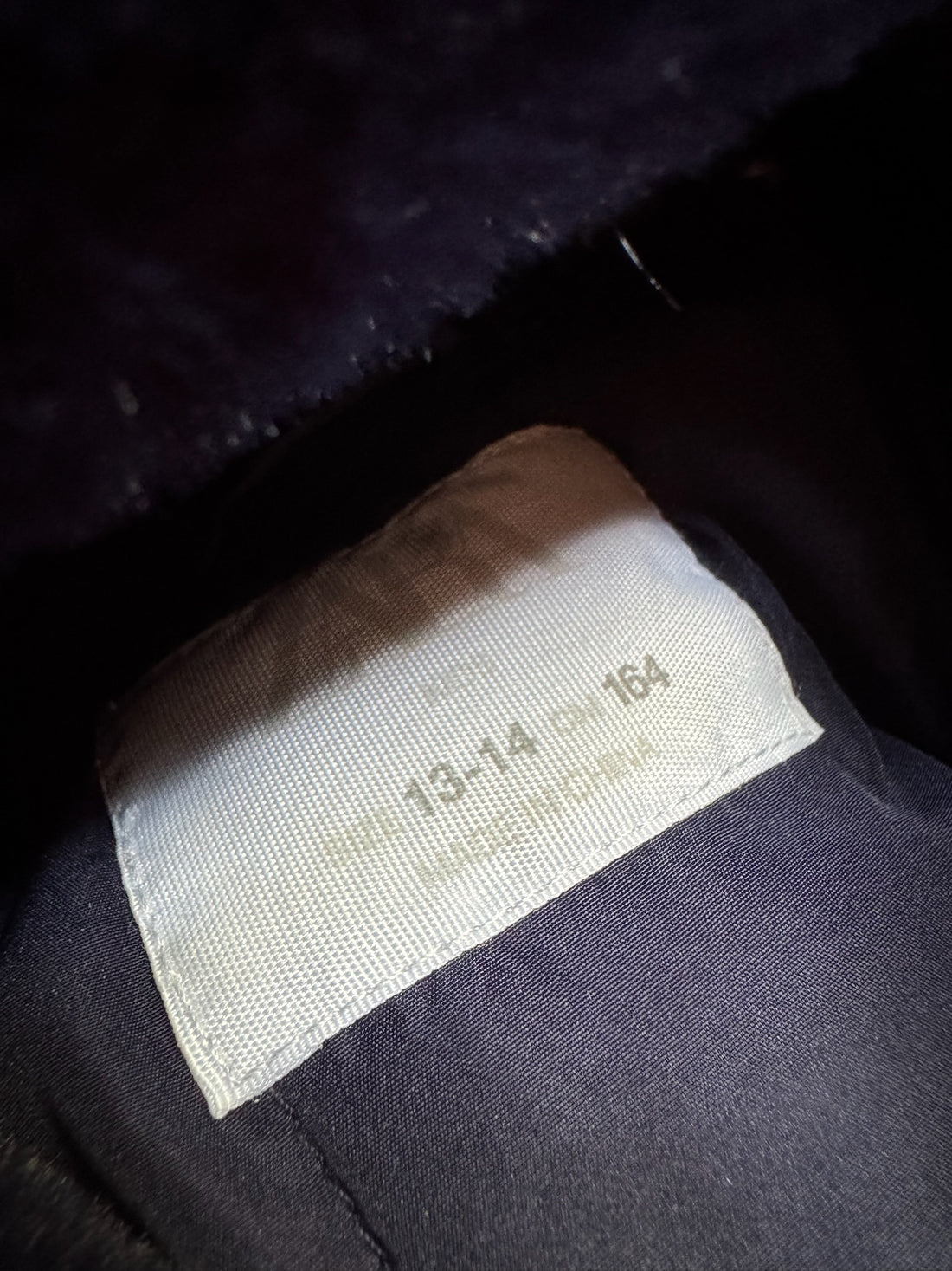 Zara Navy Fur Coat