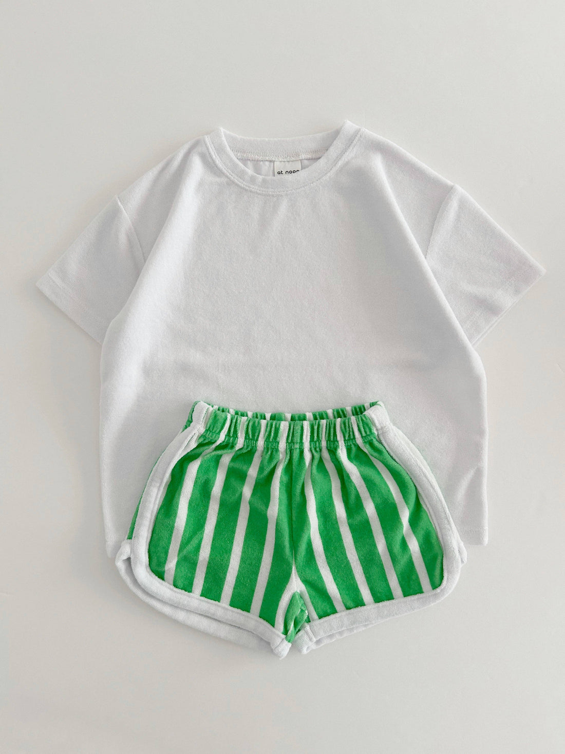 At Noon Exclusive Terry Stripe Shorts