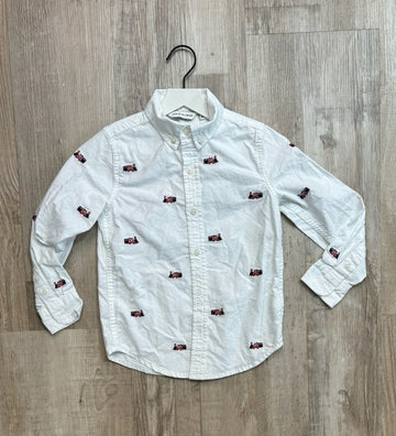 Janie & Jack Train Button Down