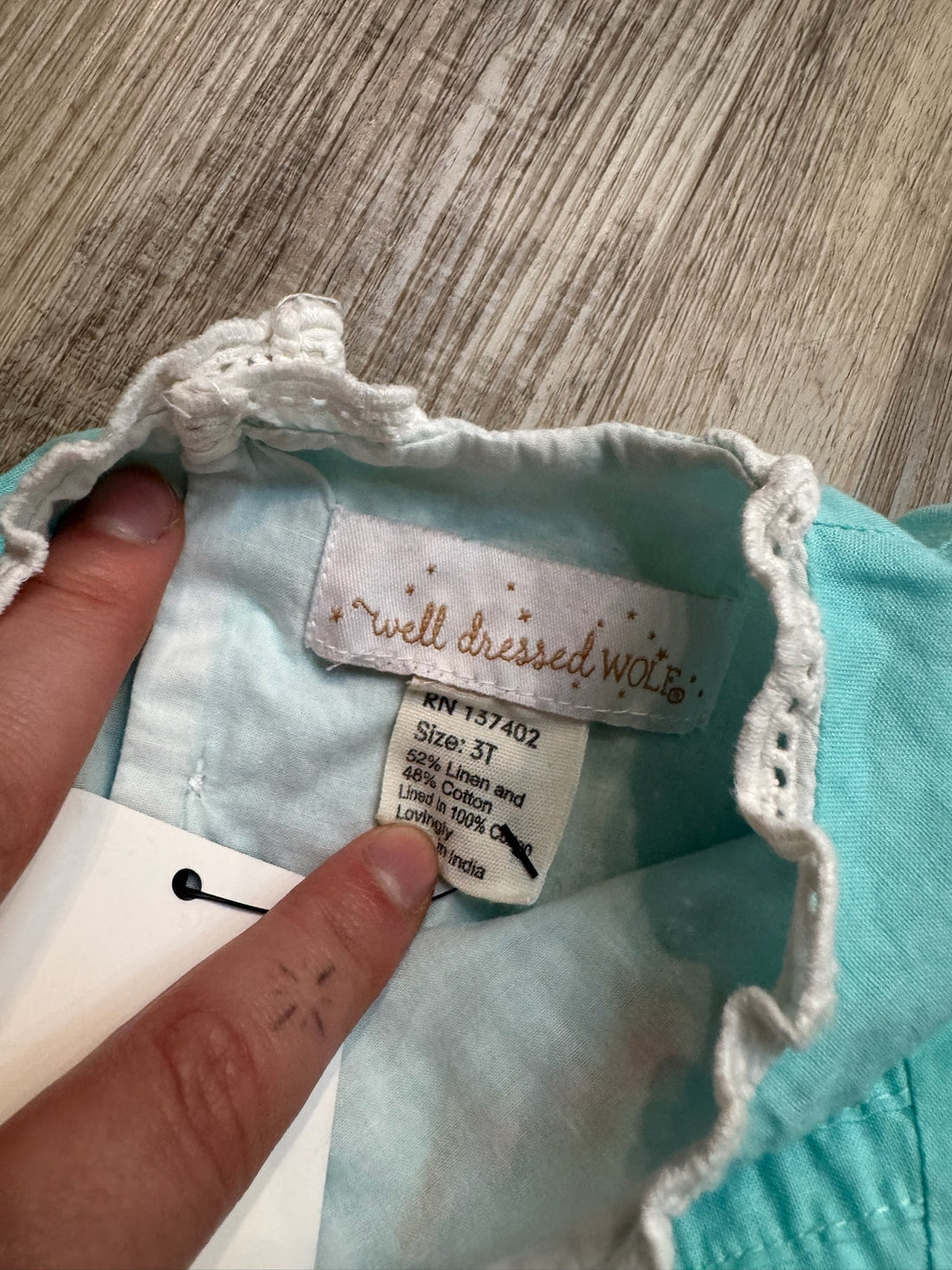 Well Dressed Wolf Blue Linen Dress