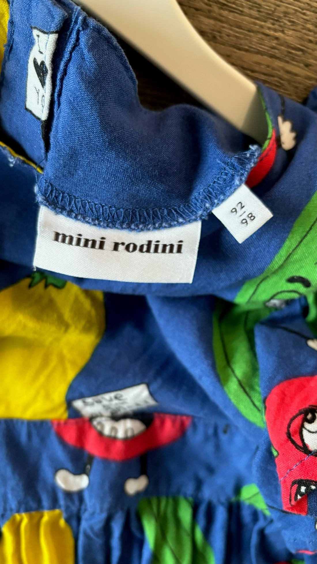 Mini Rodini Blue Veggie Dress